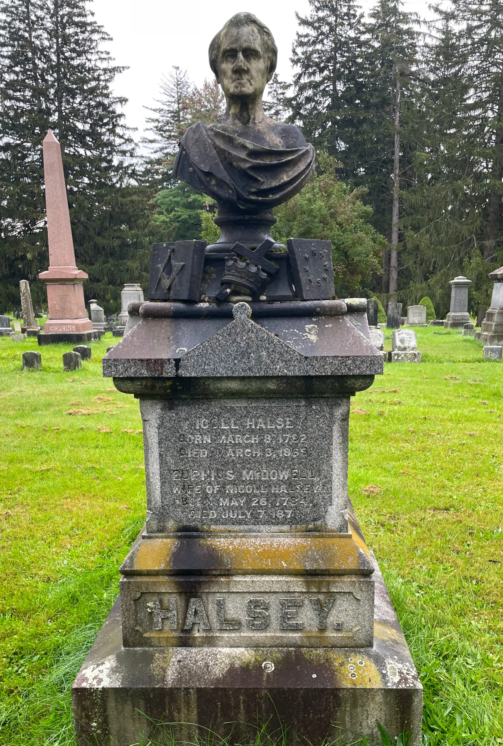 Nicoll Halsey headstone
