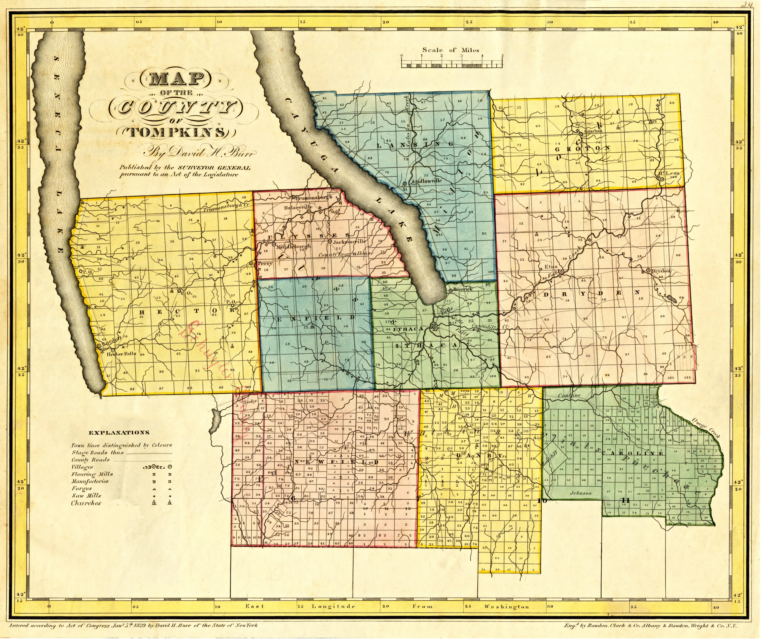Tompkins Historical Map