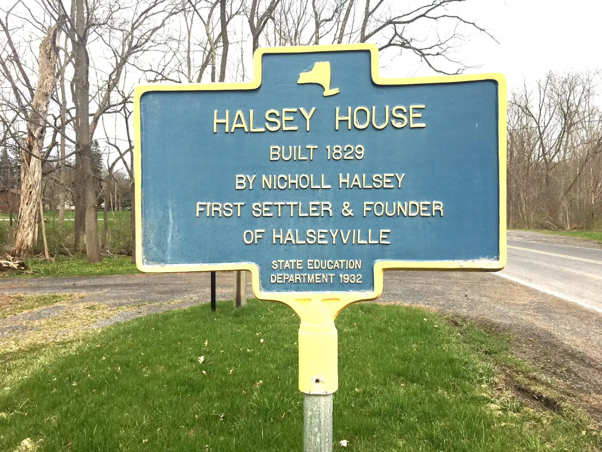 Halsey House historic sign